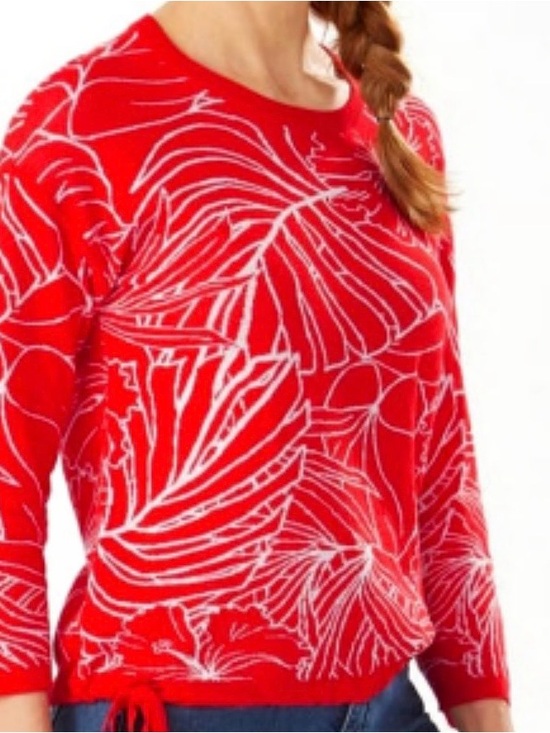 Tommy Bahama Tops - Tommy Bahama Island Bloom Jacquard Women's Cotton Sweater Size M